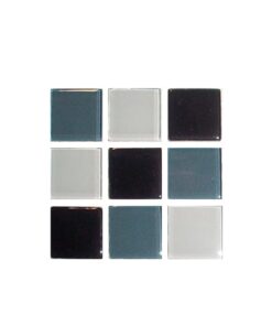 Cristalo Vitreo - Mosaico mezcla de grises 2.5 x 2.5