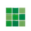 Cristalo Vitreo - Mosaico mezcla de verdes 2.5 x 2.5