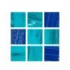 Cristalo Vitreo Luxe - Mosaico mezcla natura azul 3.5 x 3.5
