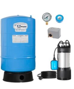Paquete Hidroneumático con bomba sumergible 3/4 HP para residencias de 3 baños