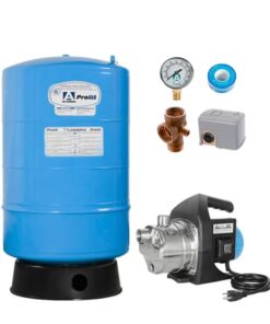 Paquete Hidroneumático tanque Altamira de 20 gal y motobomba PET 0.8 HP para casas de 2 a 3 baños